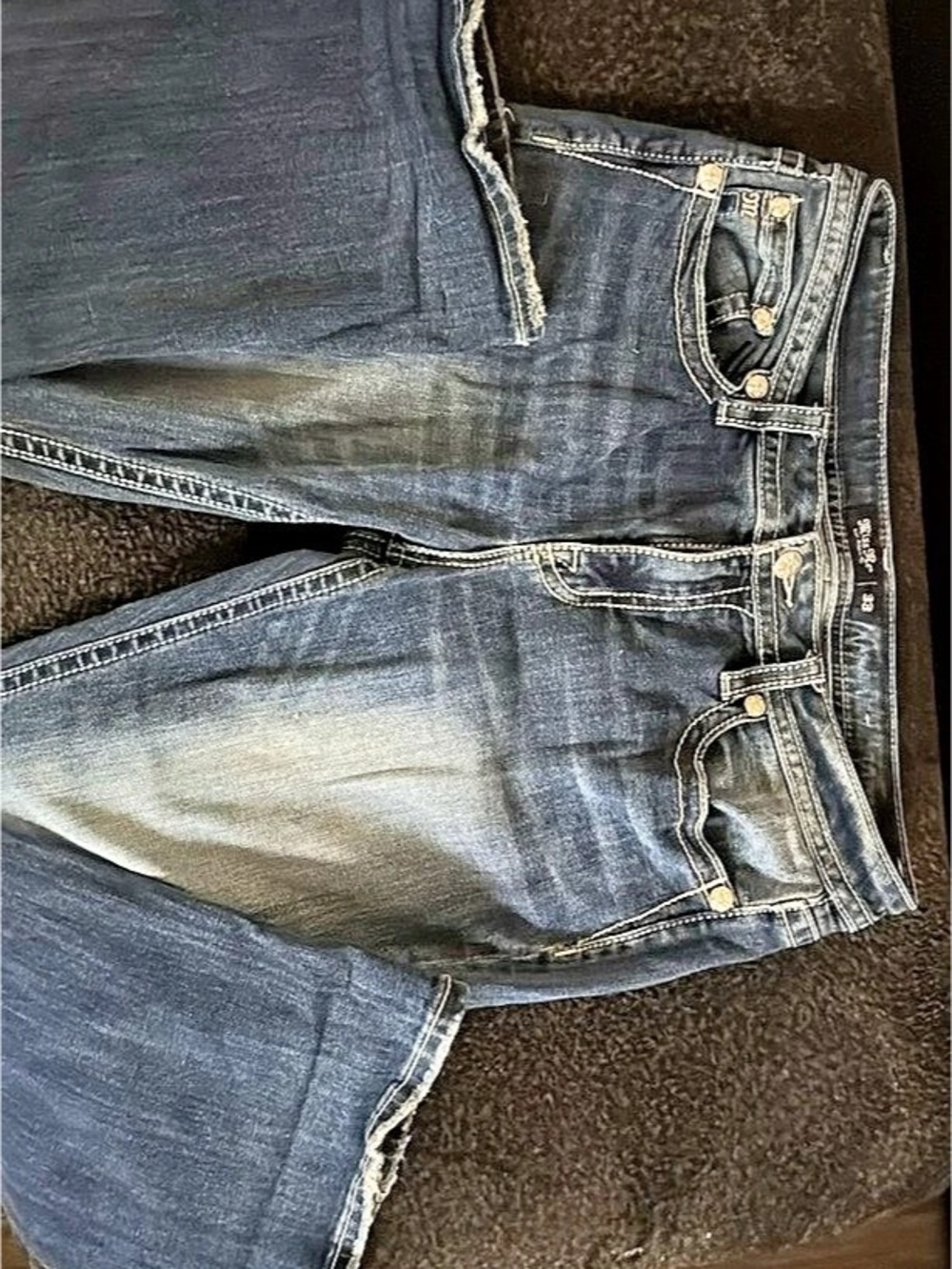 Miss Me Mid-Rise Dream Catcher Pocket Bootcut Jeans